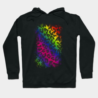 Rainbow Cheetah Stripes Hoodie